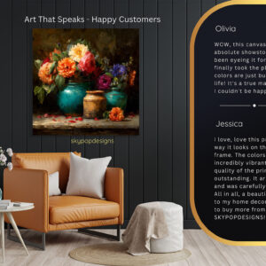 Dahlia Rose Flower Art