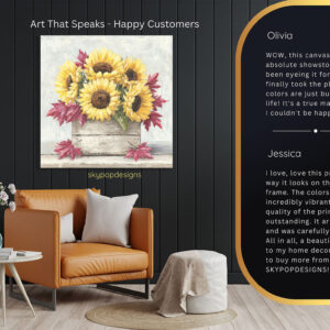 Sunflower Harvest Crate Art