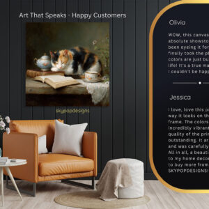 Sleeping Cat Book Art