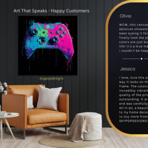 Neon Controller Art