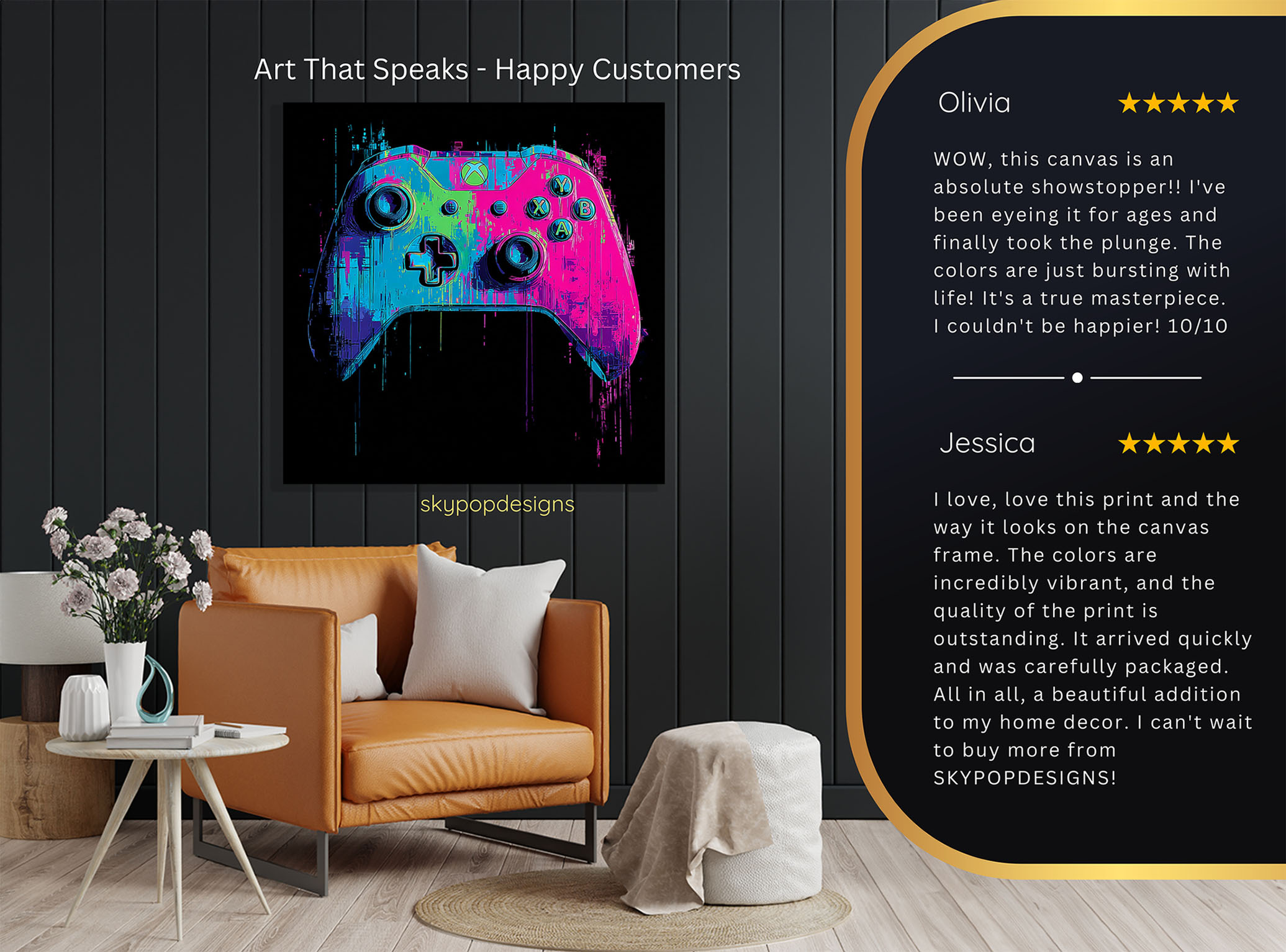 8.jpg Neon Controller Art