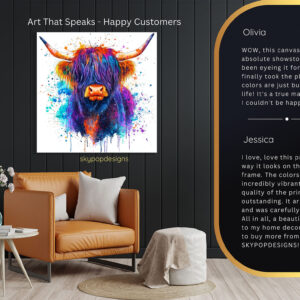 Highland Cow Art