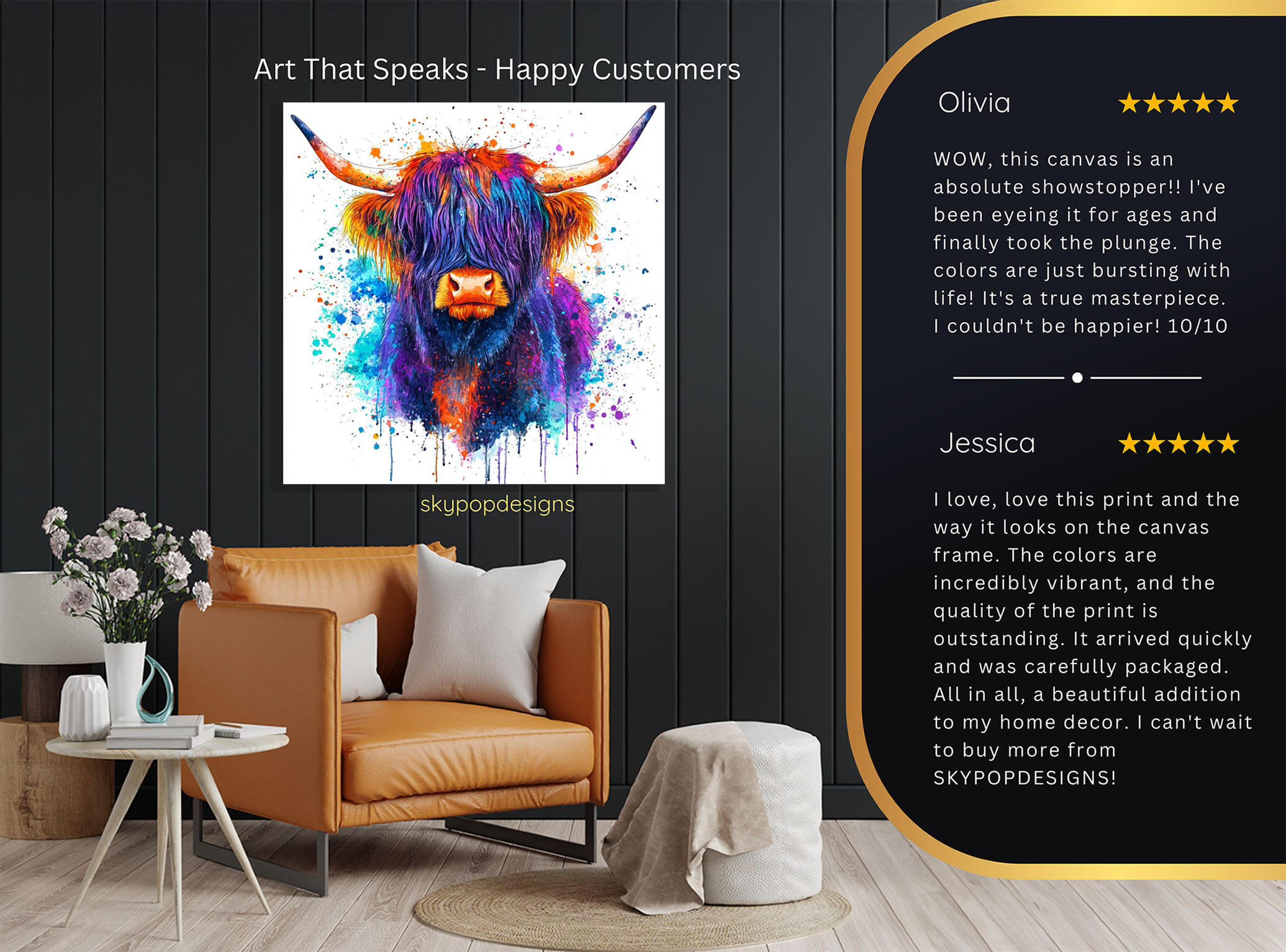 8.jpg Highland Cow Art
