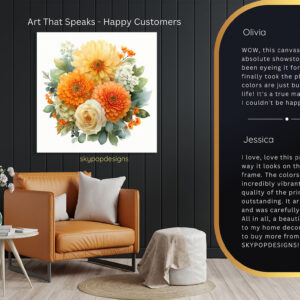 Autumn Bloom Bouquet Art