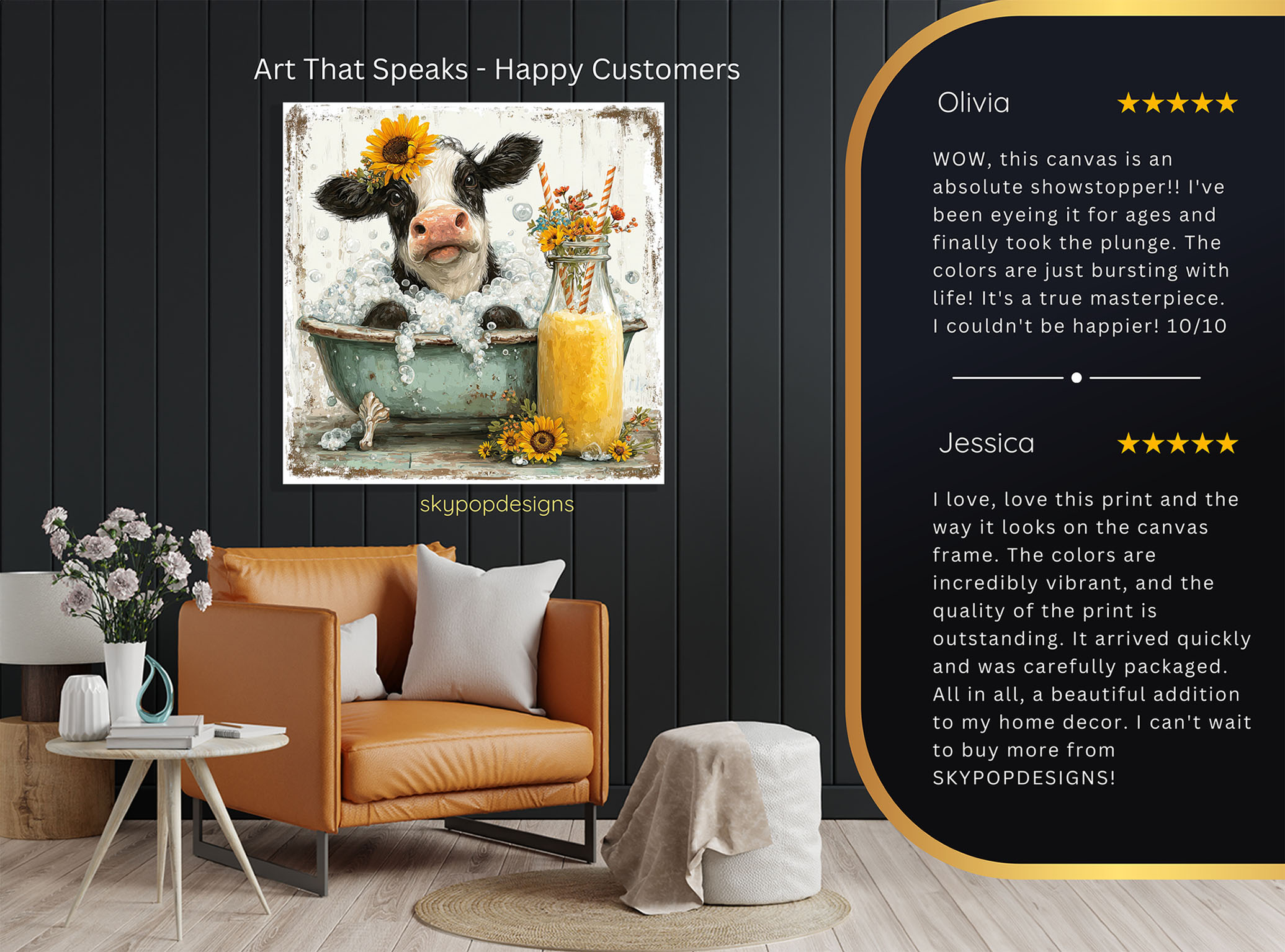 8.jpg Highland Cow Sunflower Art