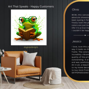Frog Reader Art