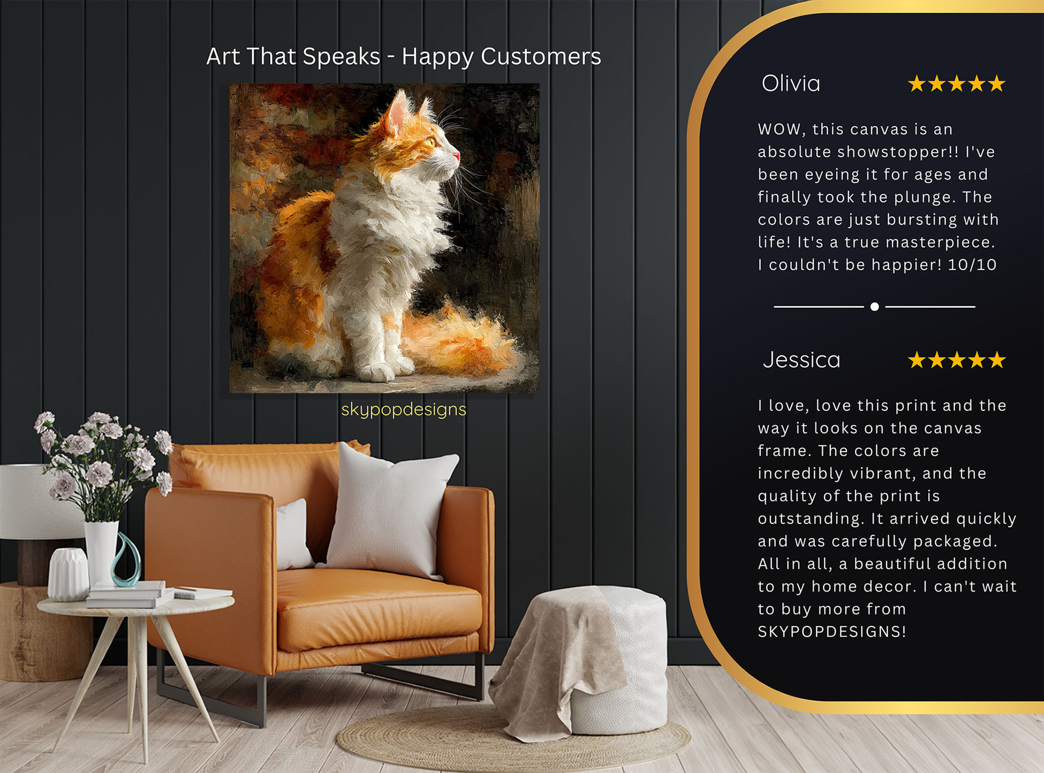 8.jpg Orange Cat Art