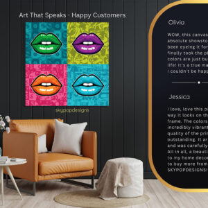 Lips Money Art