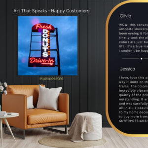 Donuts Drive-In Neon Art