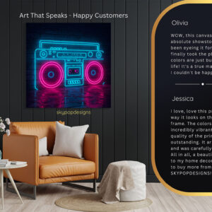 Boombox Wall Art
