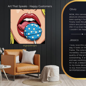 Lollipop Lips Art