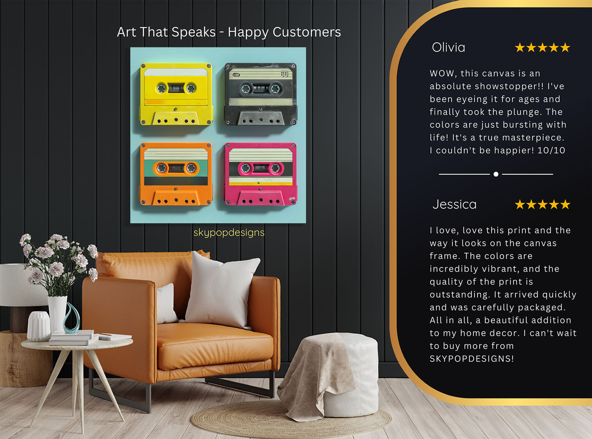 8.jpg Retro Cassette Tape Art