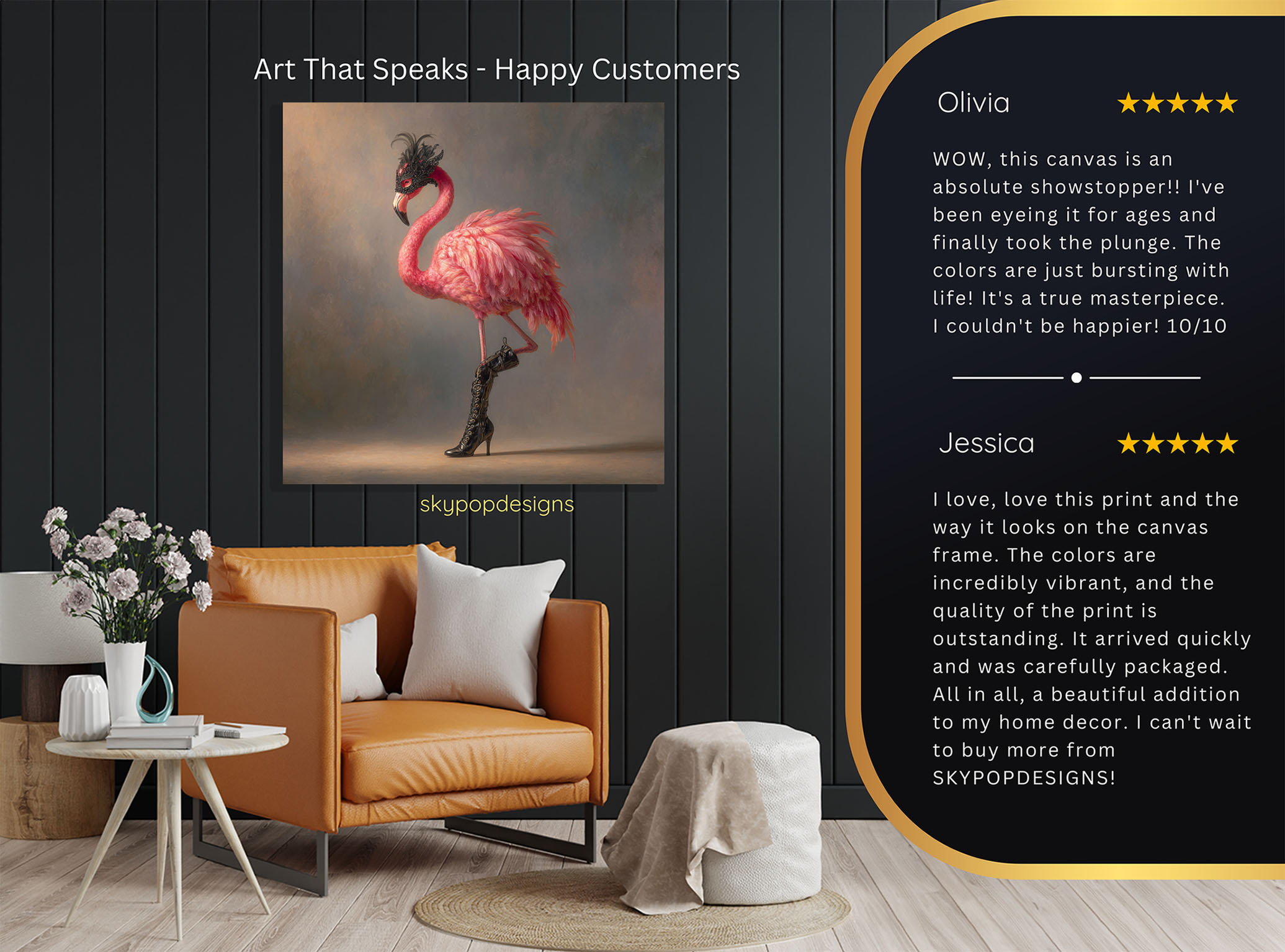 8.jpg Flamingo Masquerade Art