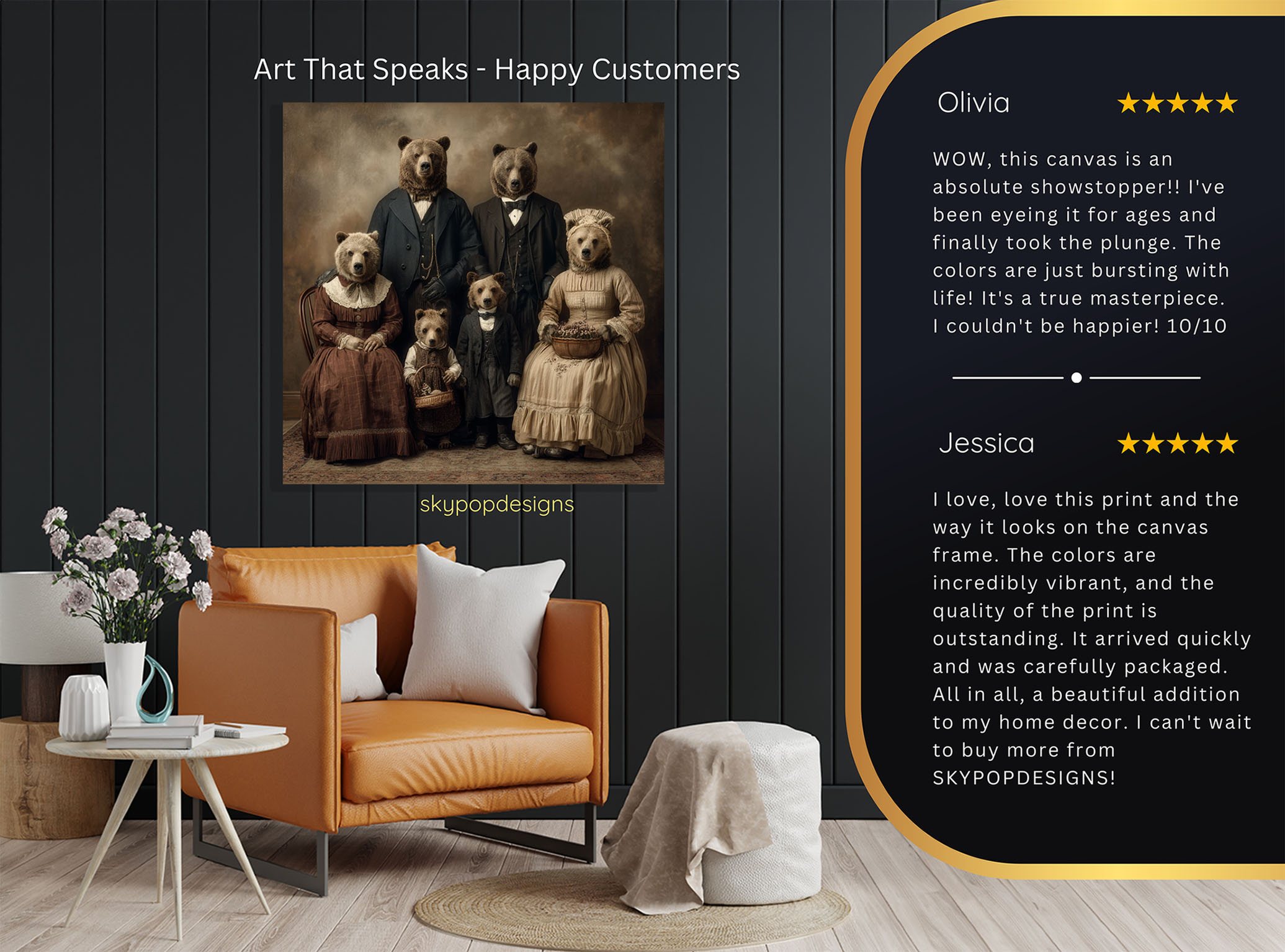 8.jpg Bear Family Portrait Art