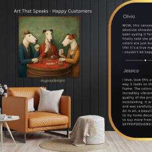 Bull Terrier Dog Poker Art