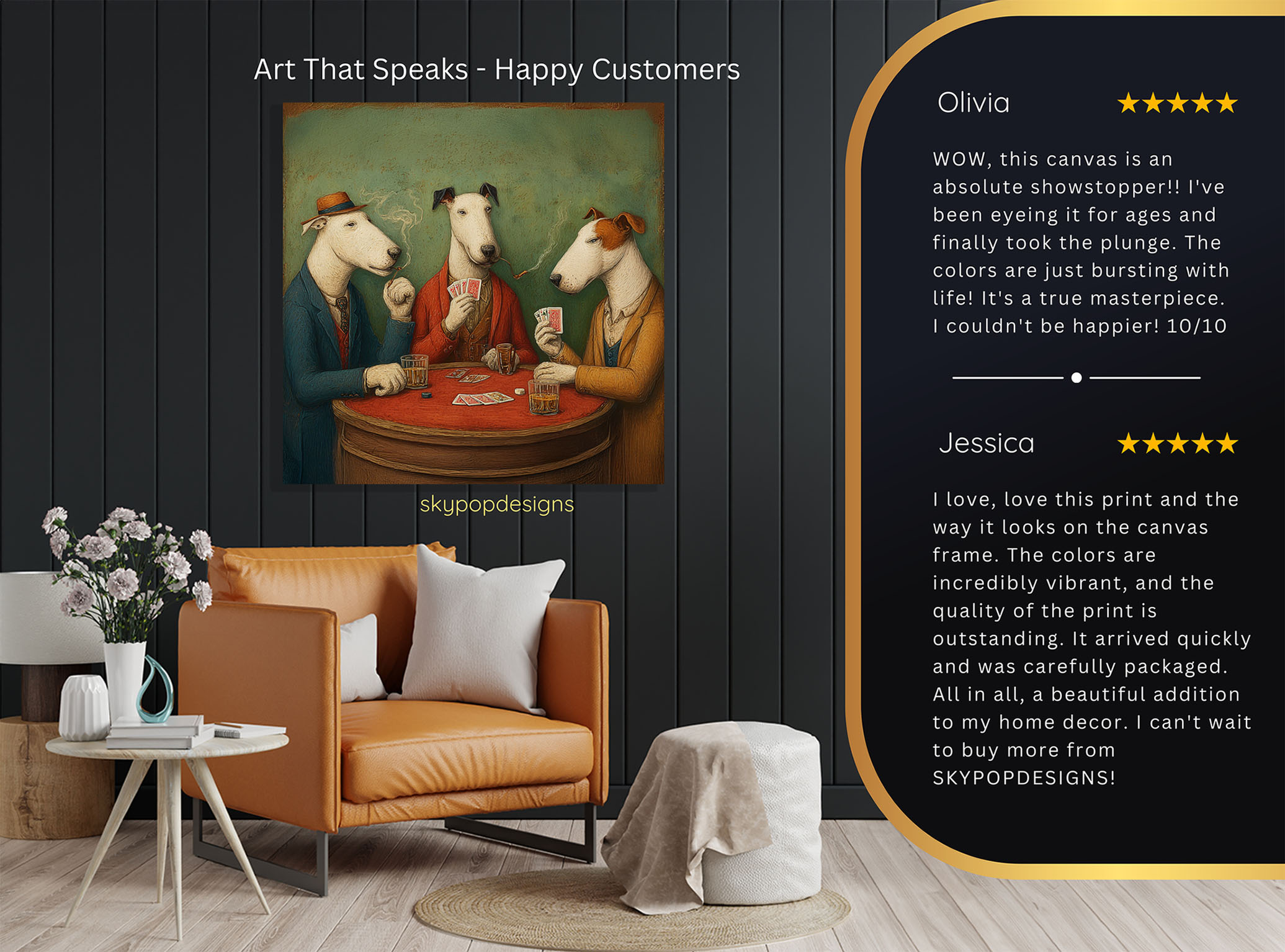 8.jpg Bull Terrier Dog Poker Art