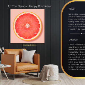 Grapefruit Slice Art