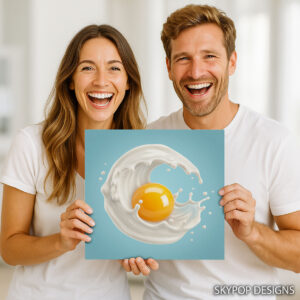 Egg Yolk Splash Art
