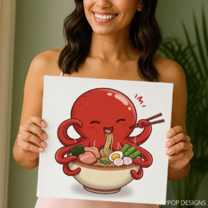 Octopus Ramen Art