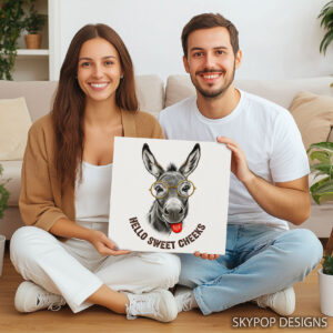 Donkey with Glasses Art