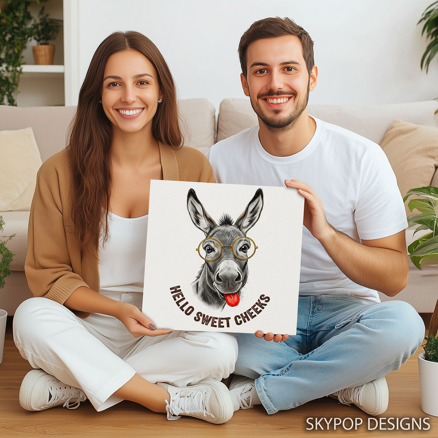 9.jpg Donkey with Glasses Art