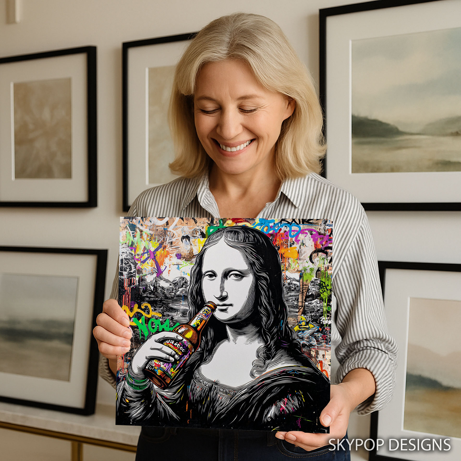 9.jpg Mona Lisa Beer Break Art