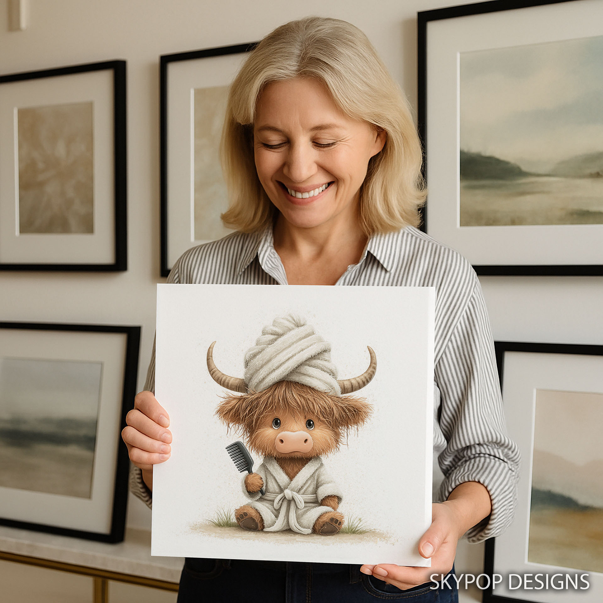 9.jpg Highland Cow Art