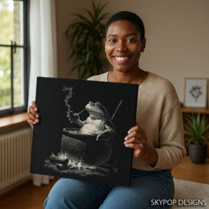 Frog Smoking Pipe Art