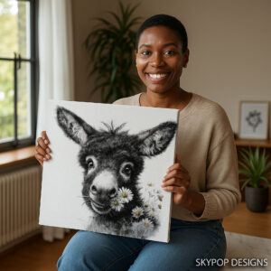 Donkey Daisy Art