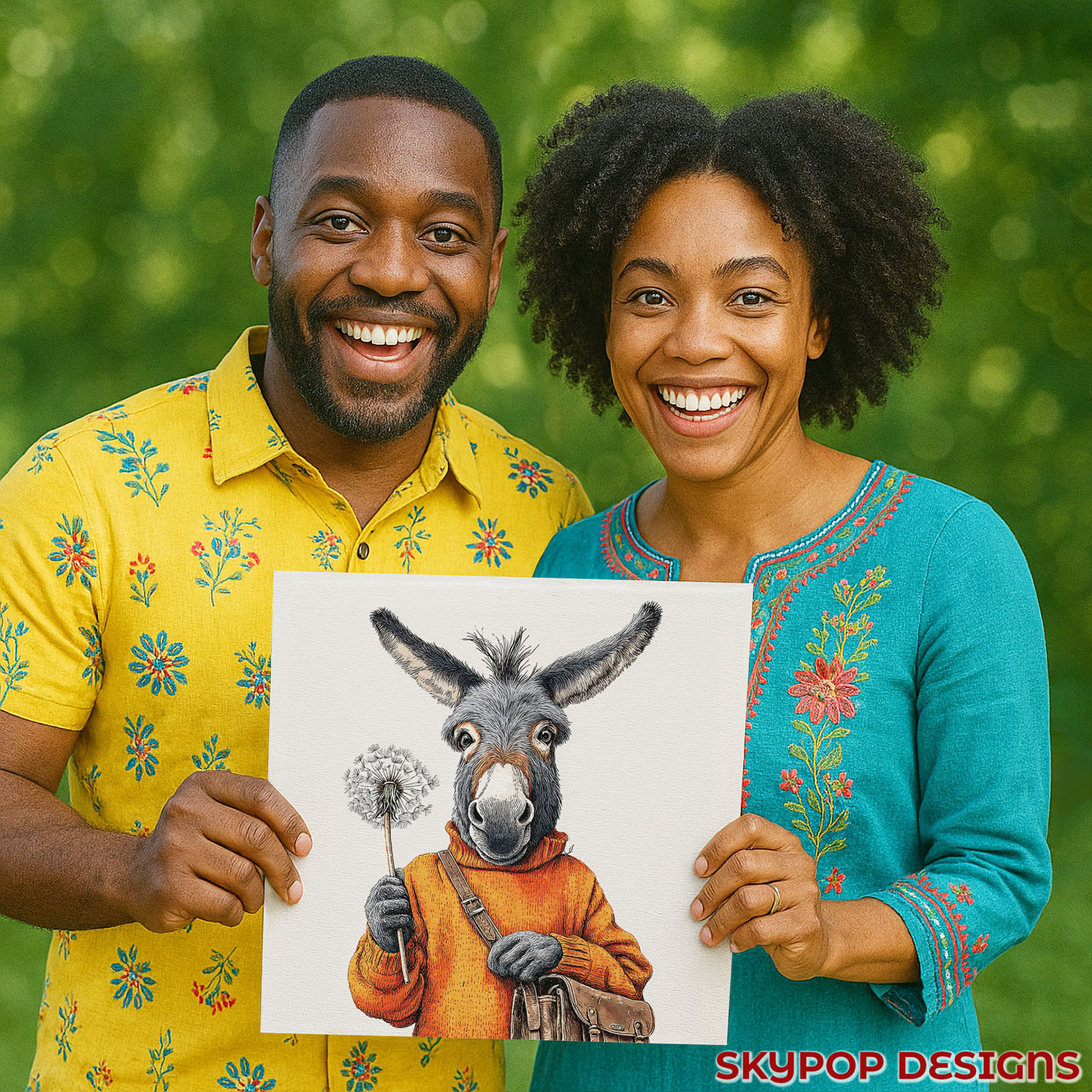 9.jpg Donkey Dandelion Art