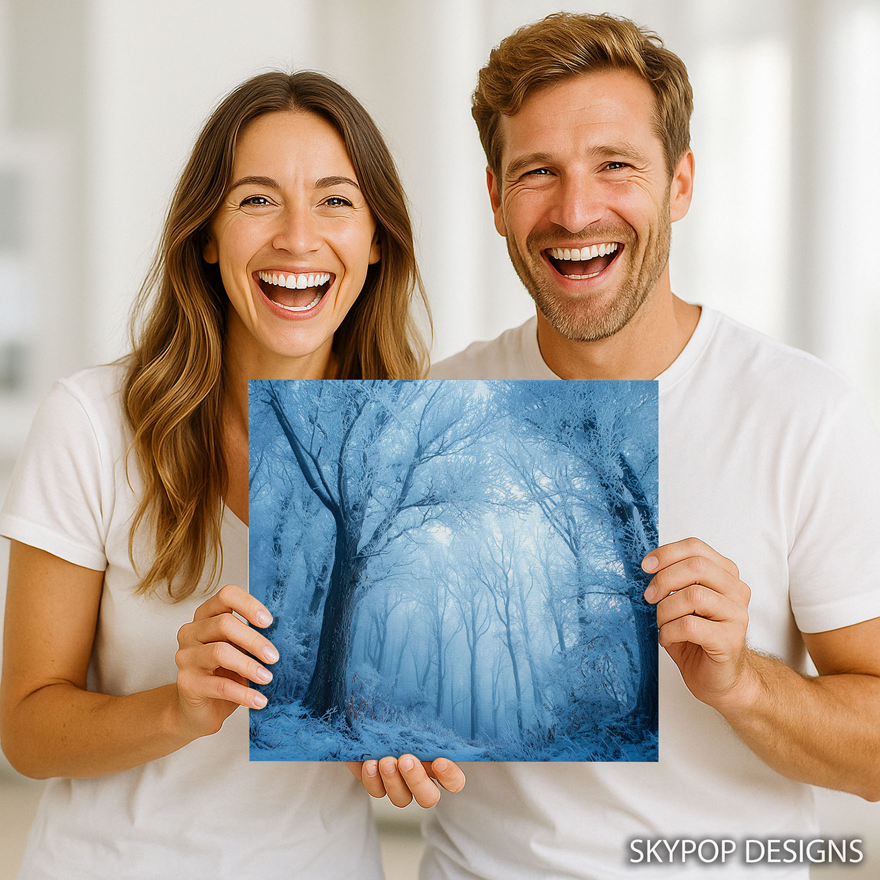 9.jpg Frosted Forest Path Art