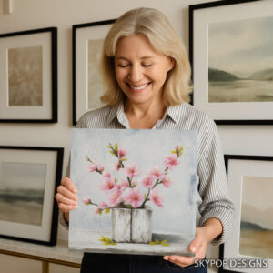 Cherry Blossom Vase Art