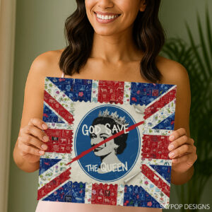 God Save The Queen Collage Art