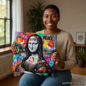 Mona Lisa Peace Love Art