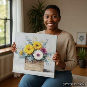 Gerbera Daisy Bouquet Art
