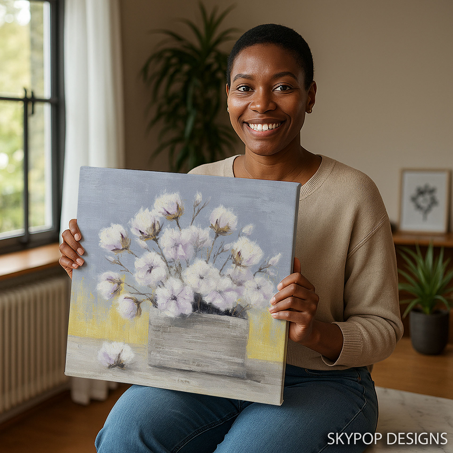 9.jpg Cotton Flowers Art