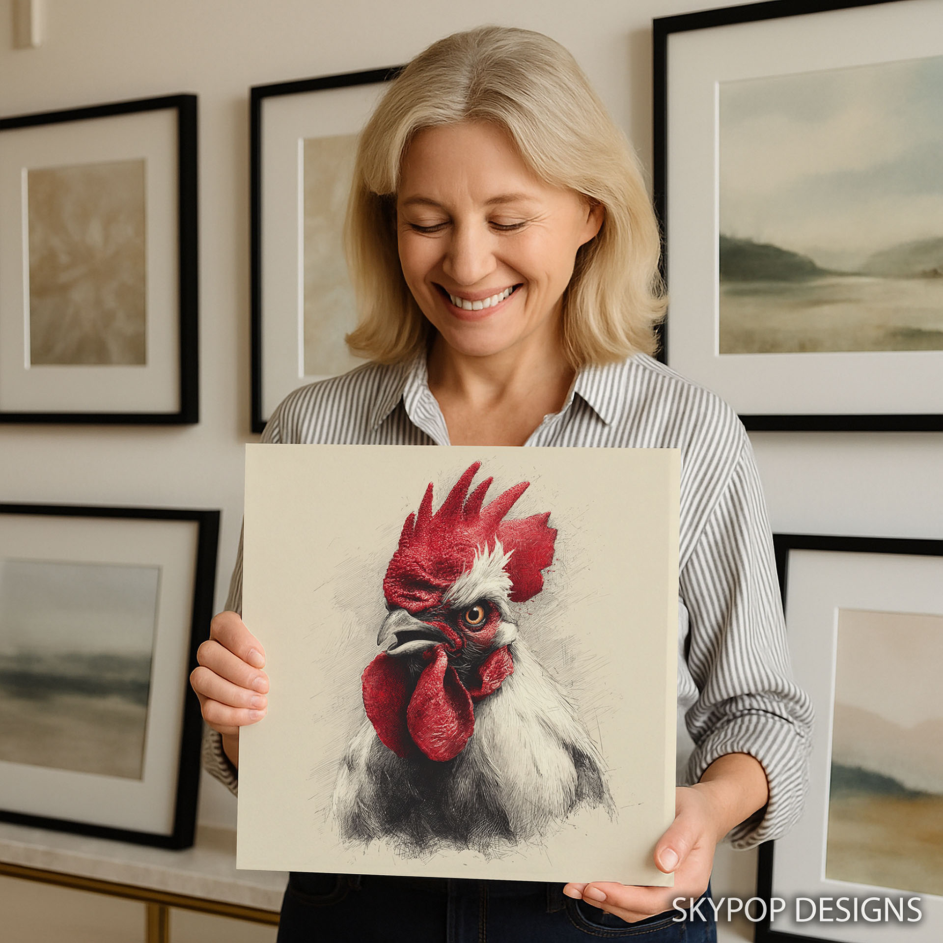 9.jpg Rooster Art