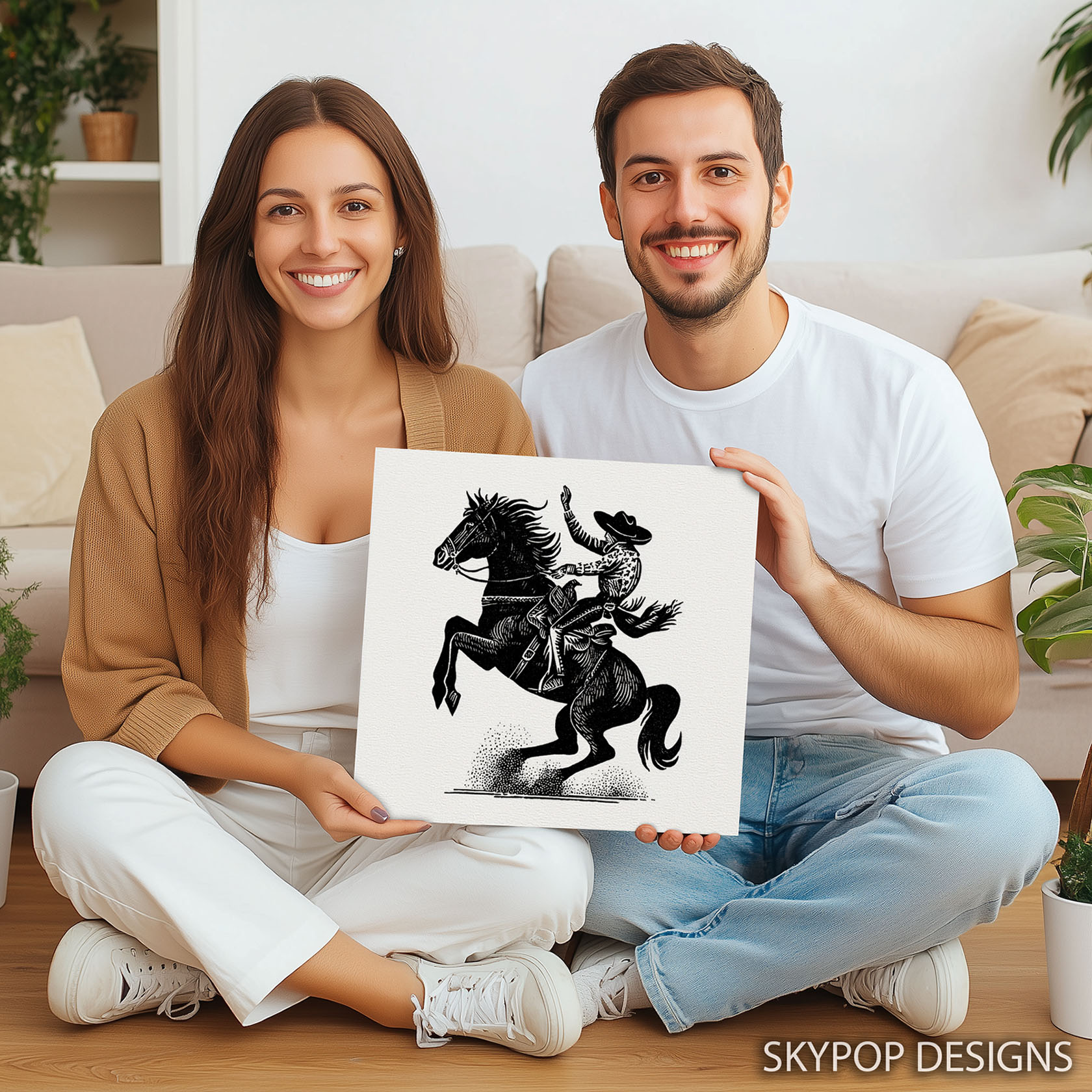 9.jpg Cowboy Horse Art