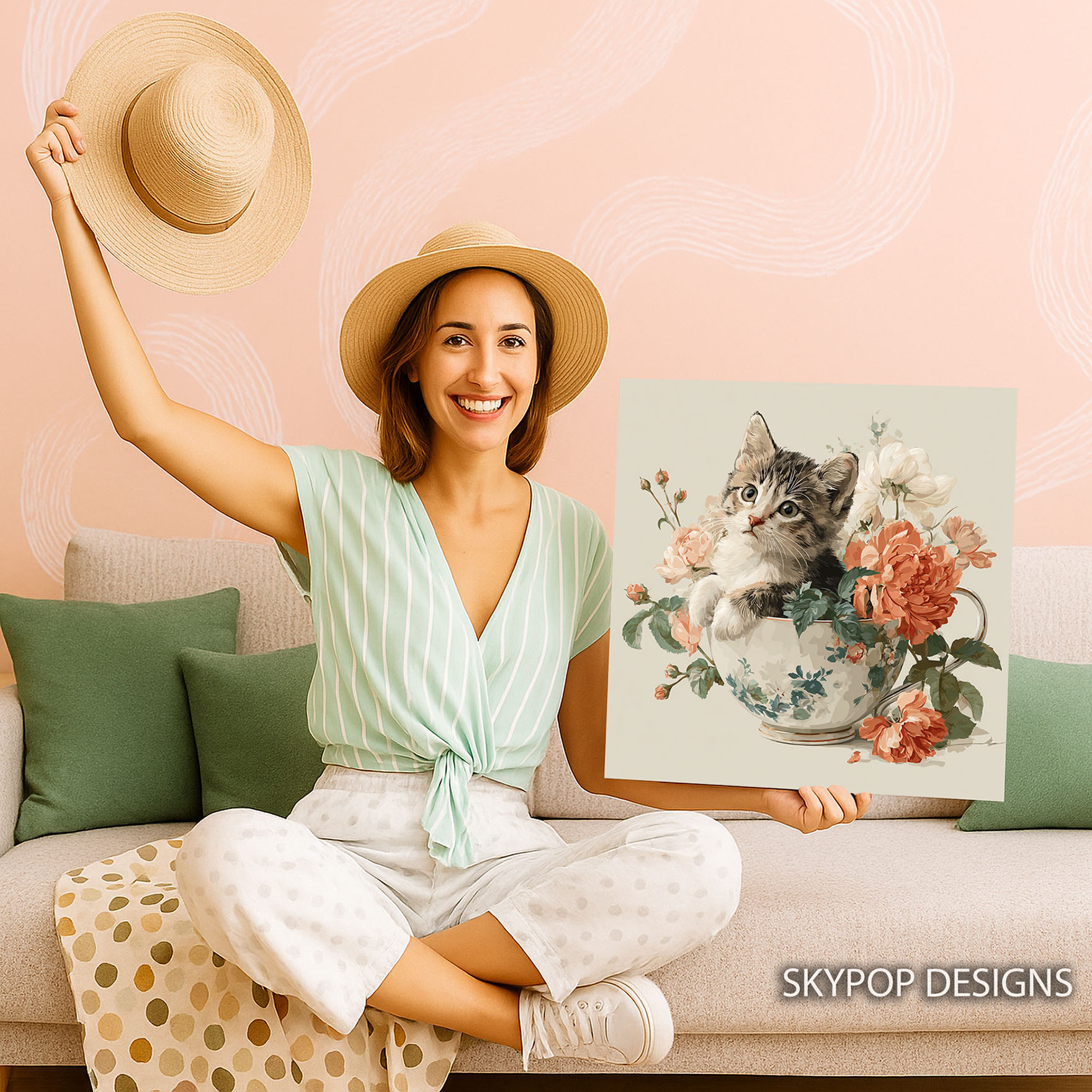 9.jpg Kitten Teacup Art