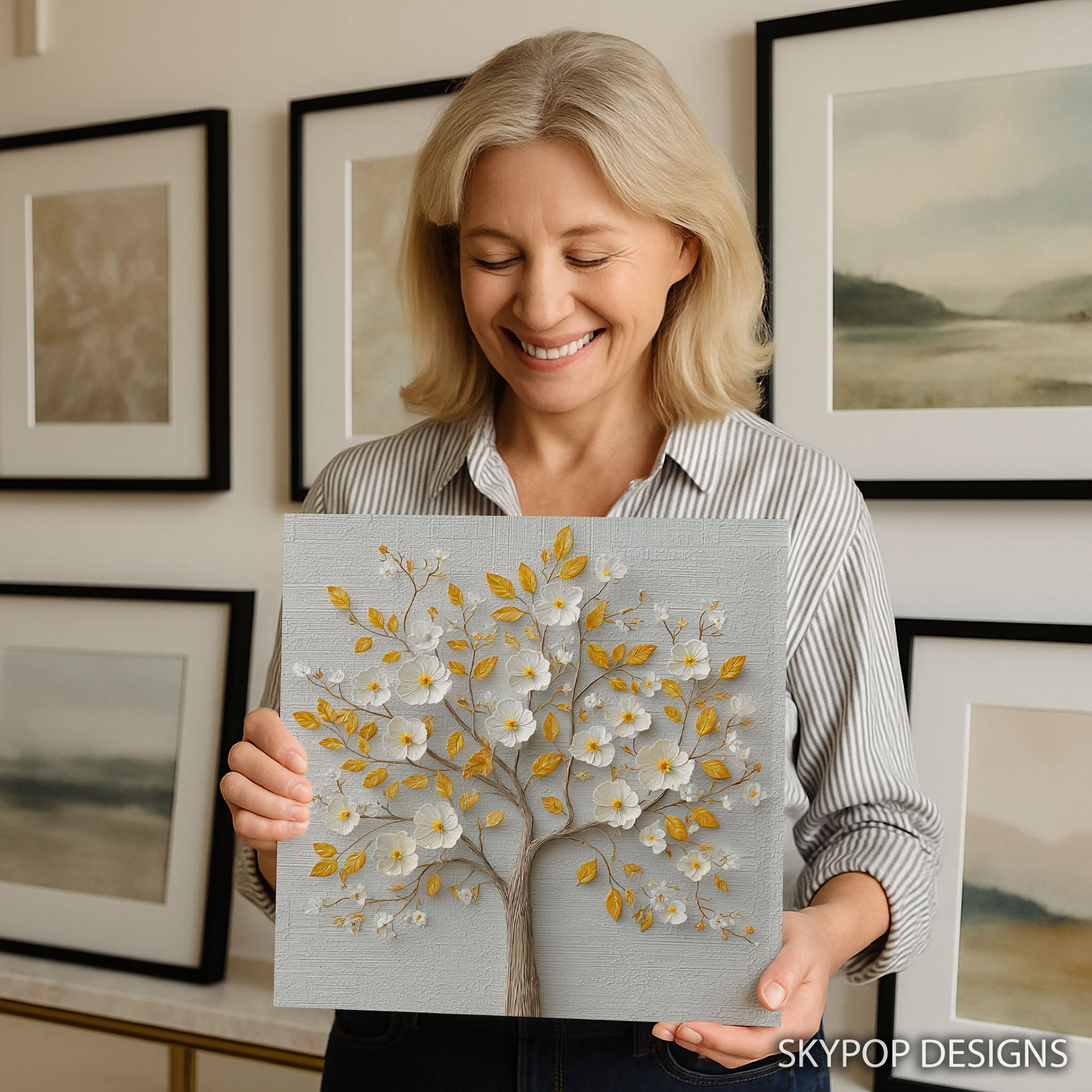 9.jpg Golden Bloom Tree Art