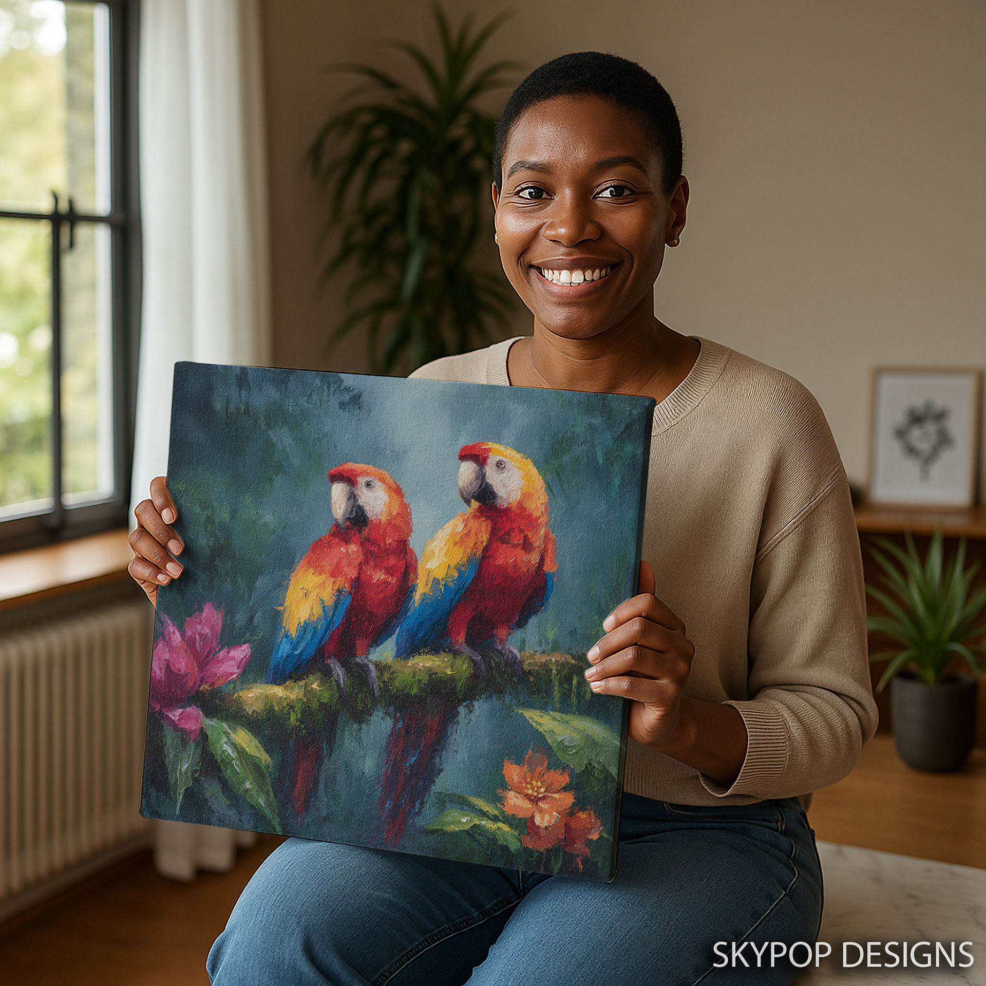 9.jpg Macaw Pair Art