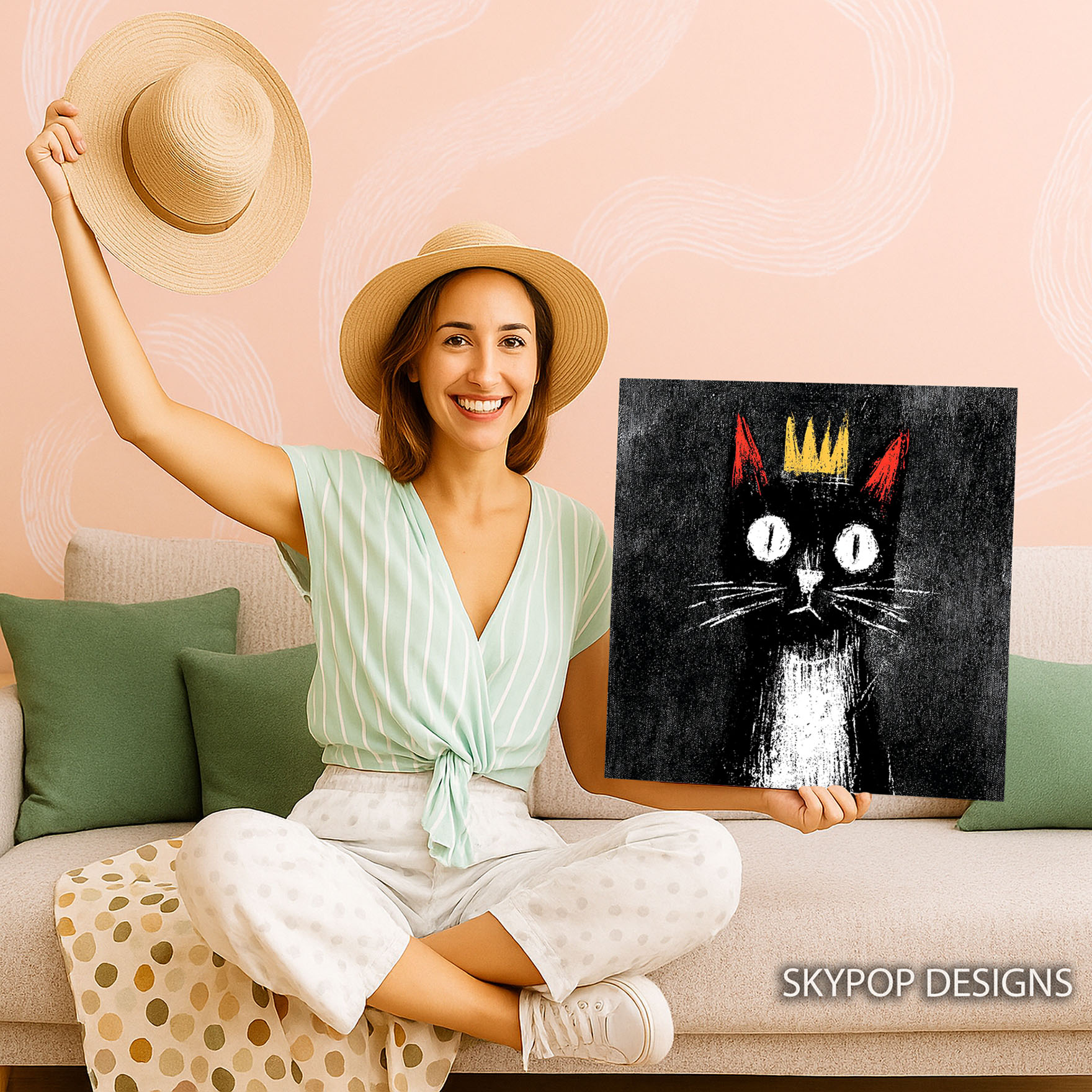 9.jpg King Cat Crown Art