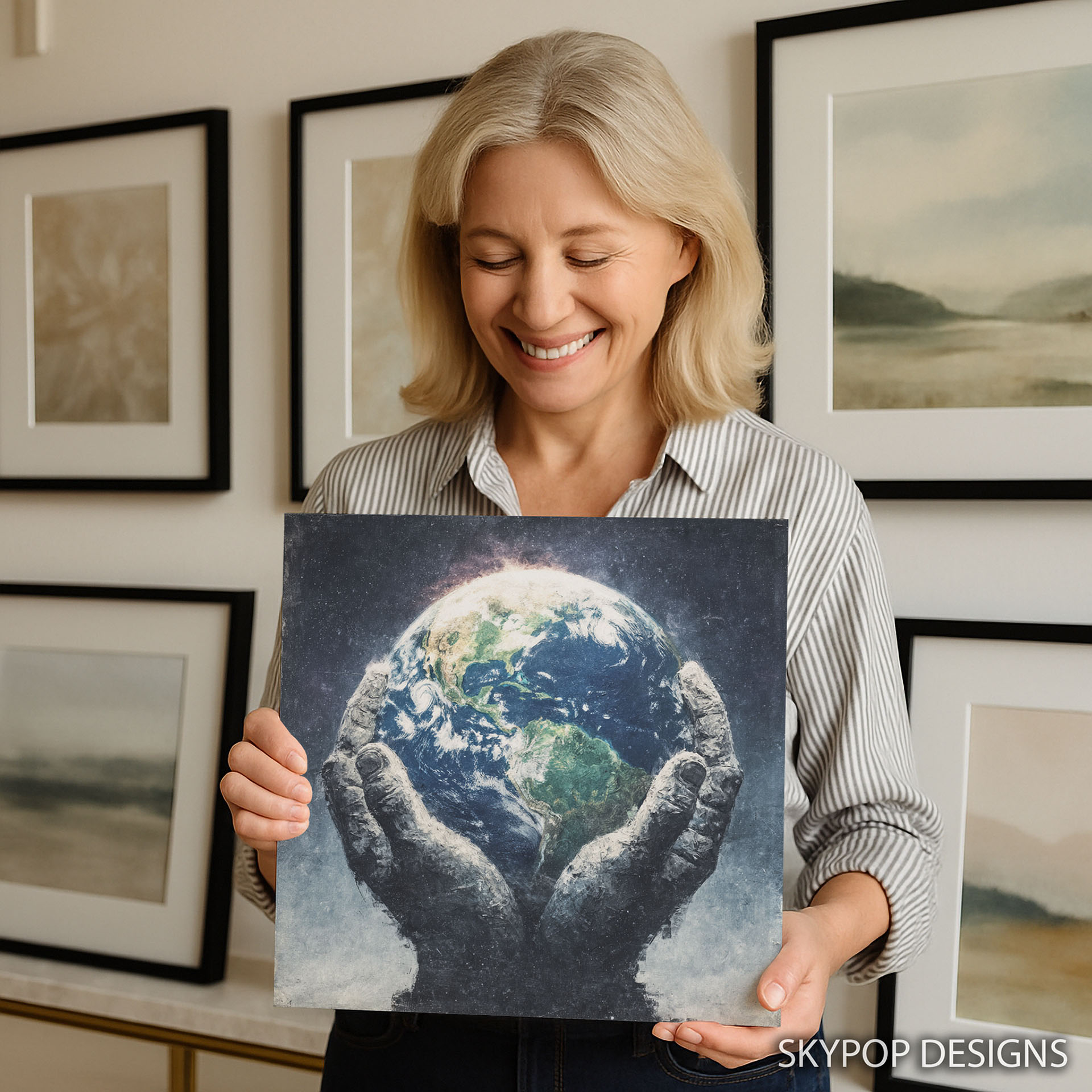 9.jpg Earth in Hands Wall Art