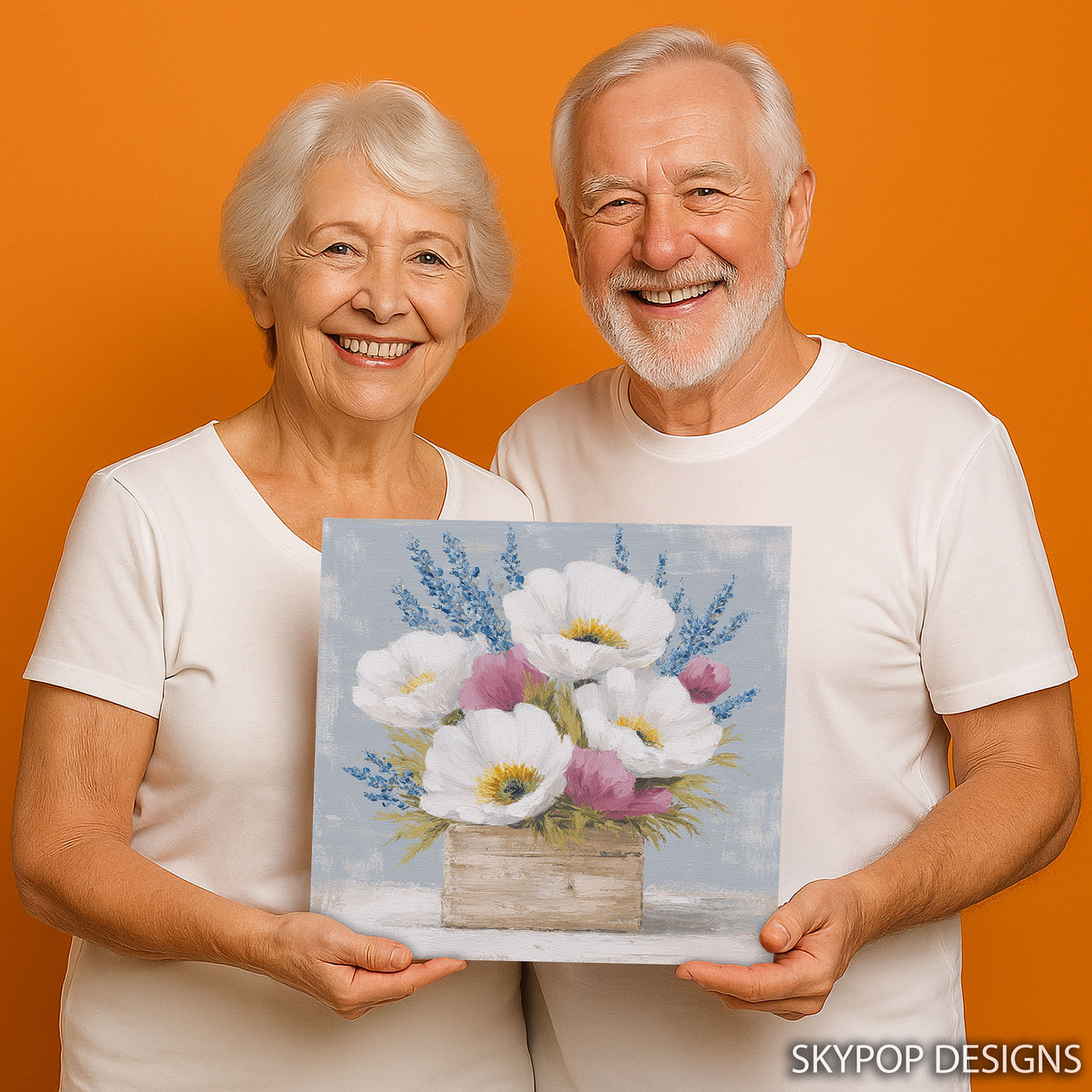 9.jpg Poppy Lavender Arrangement Art