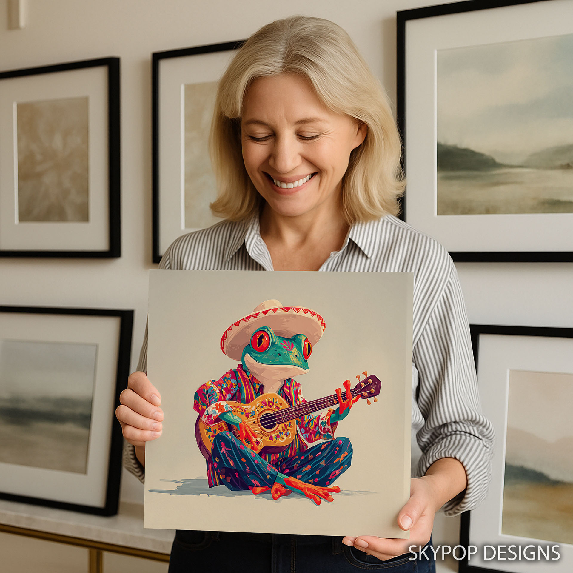 9.jpg Frog Guitar Art