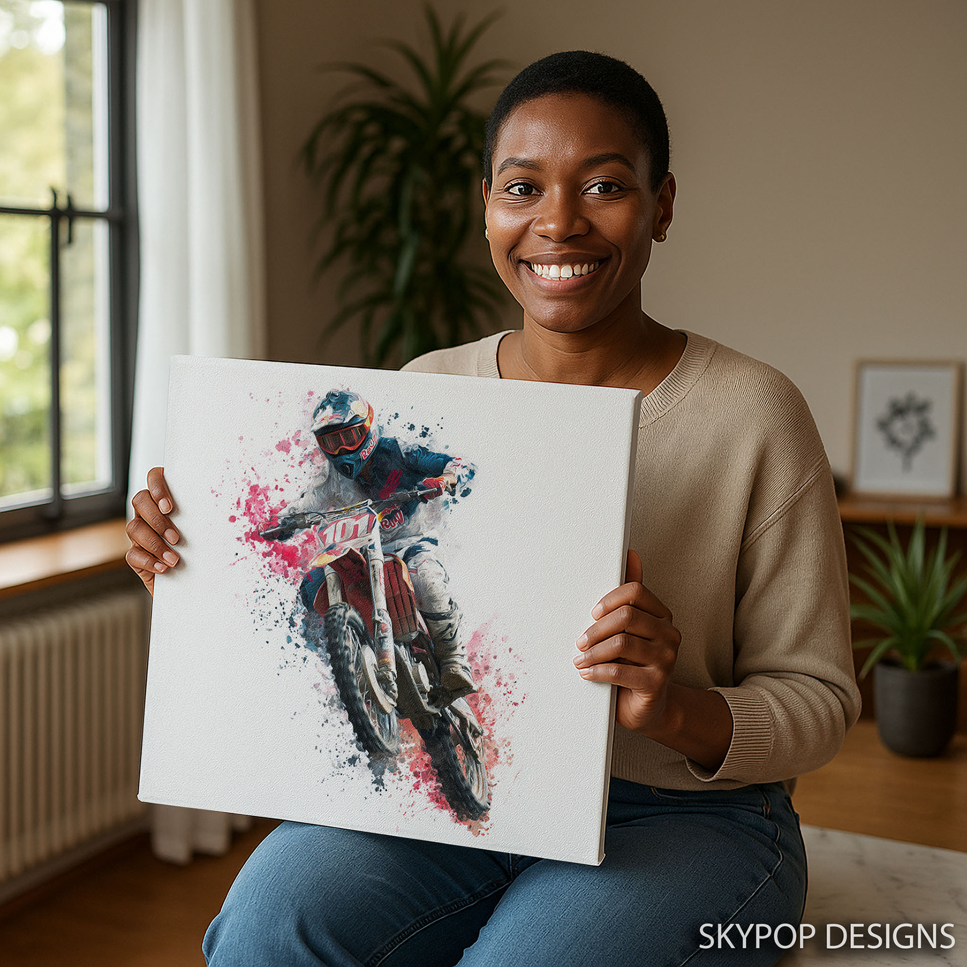 9.jpg Motocross Racer Art