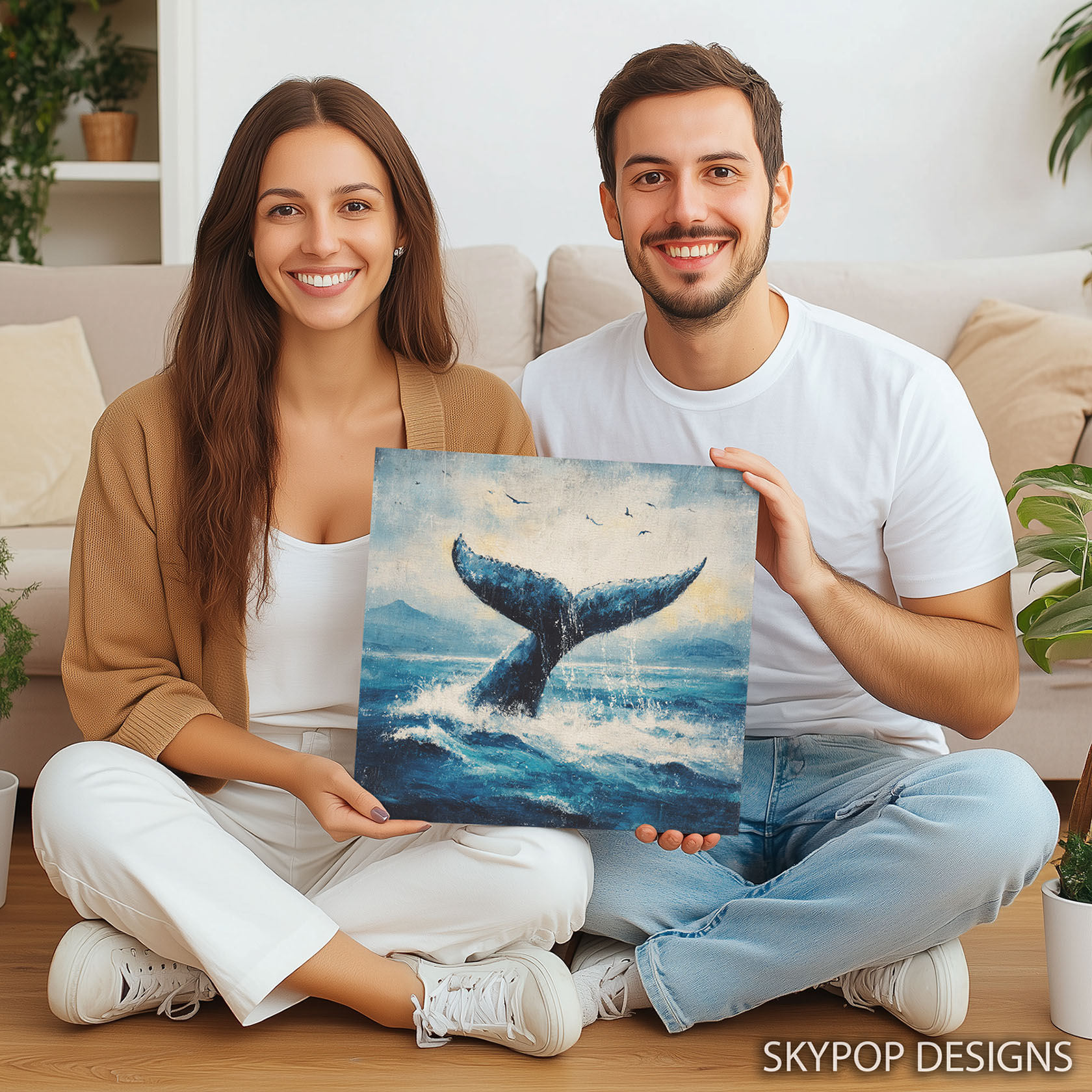 9.jpg Whale Tail Splash Art