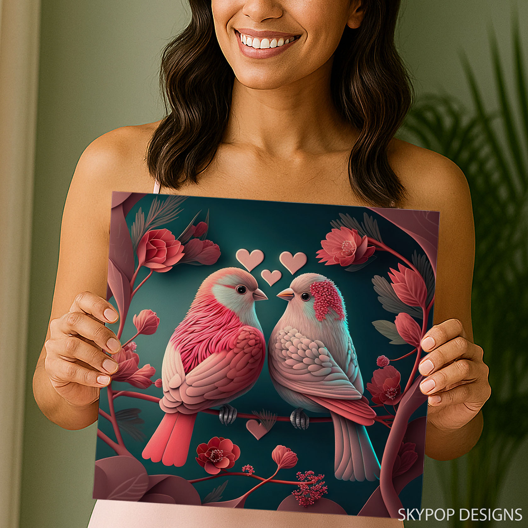 9.jpg Love Birds Blossom Art