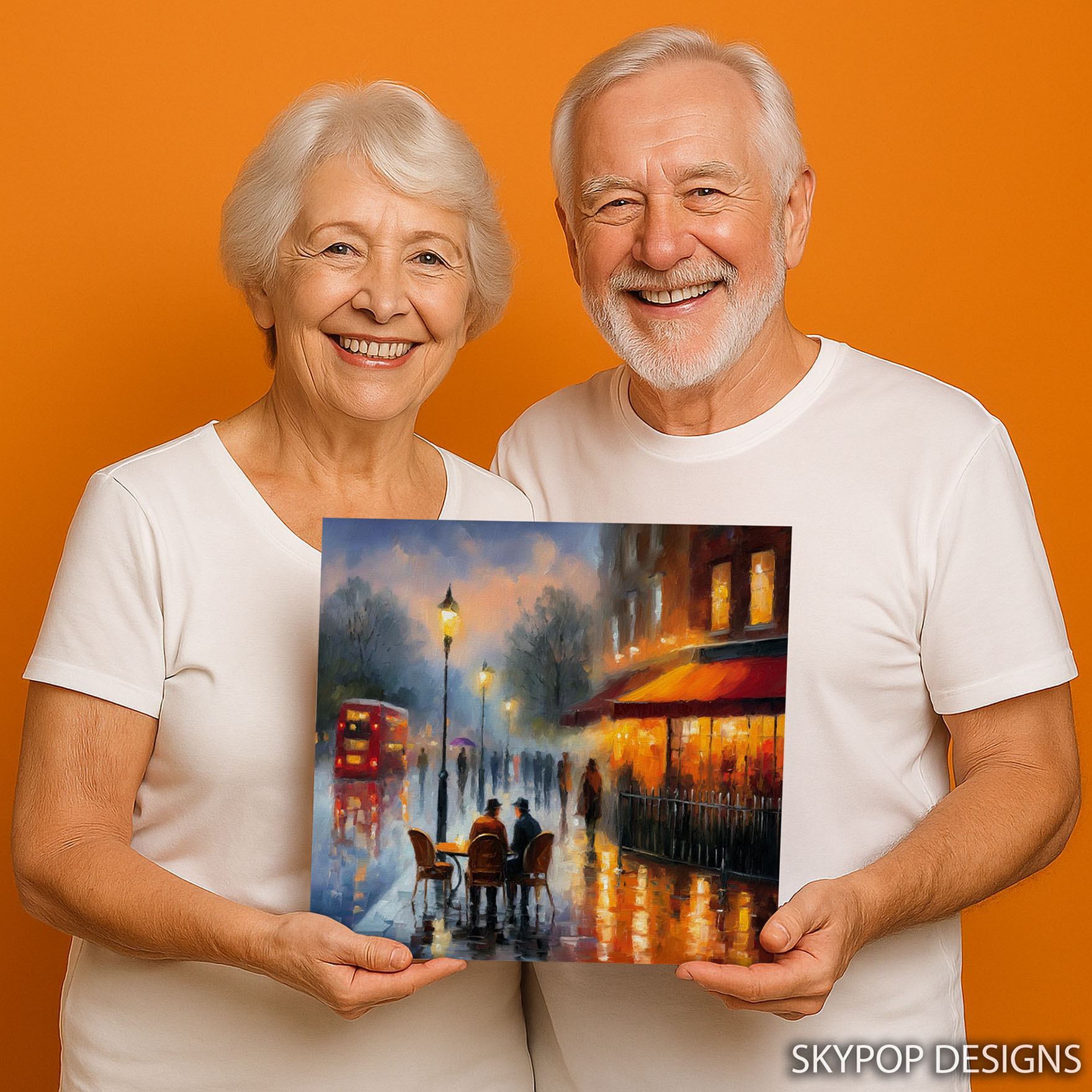 9.jpg Rainy Evening Cafe Scene Art