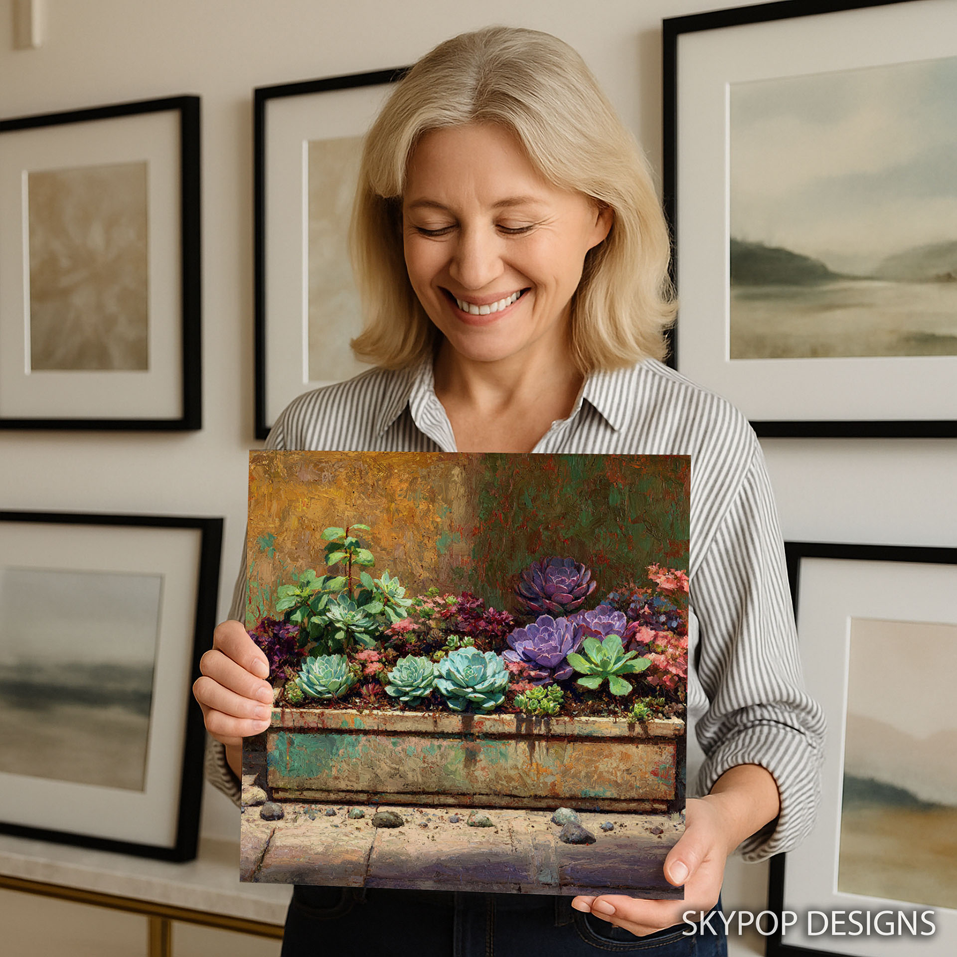 9.jpg Succulent Garden Planter Art